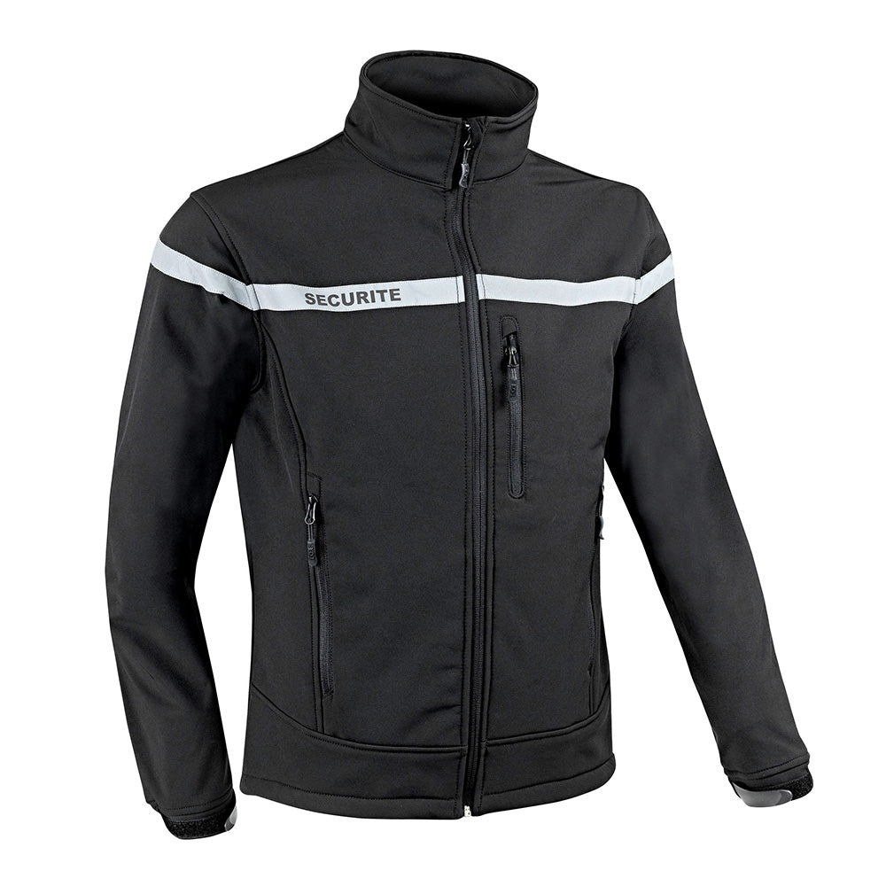 VESTE SOFTSHELL SÉCU-ONE SÉCURITÉ NOIR - 2XL