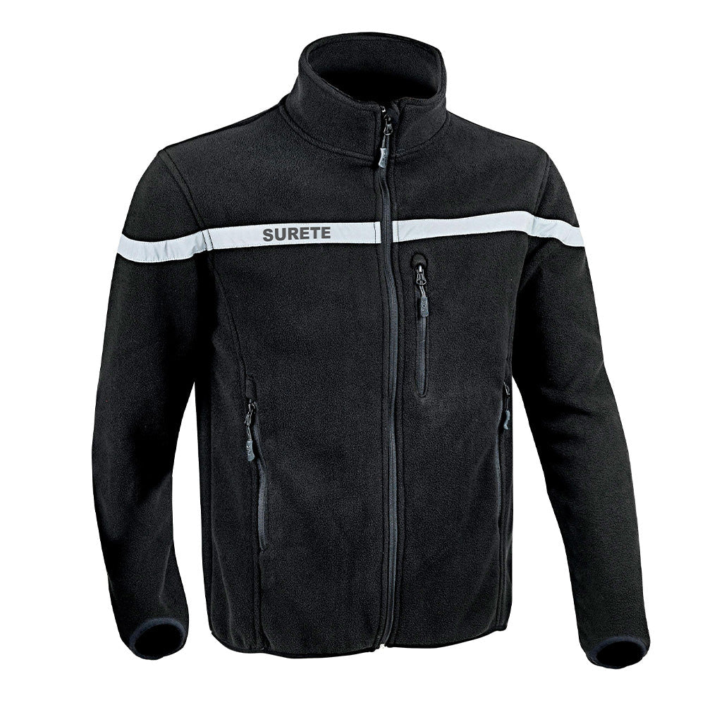 VESTE POLAIRE SÉCU-ONE SÛRETÉ NOIR - 2XL