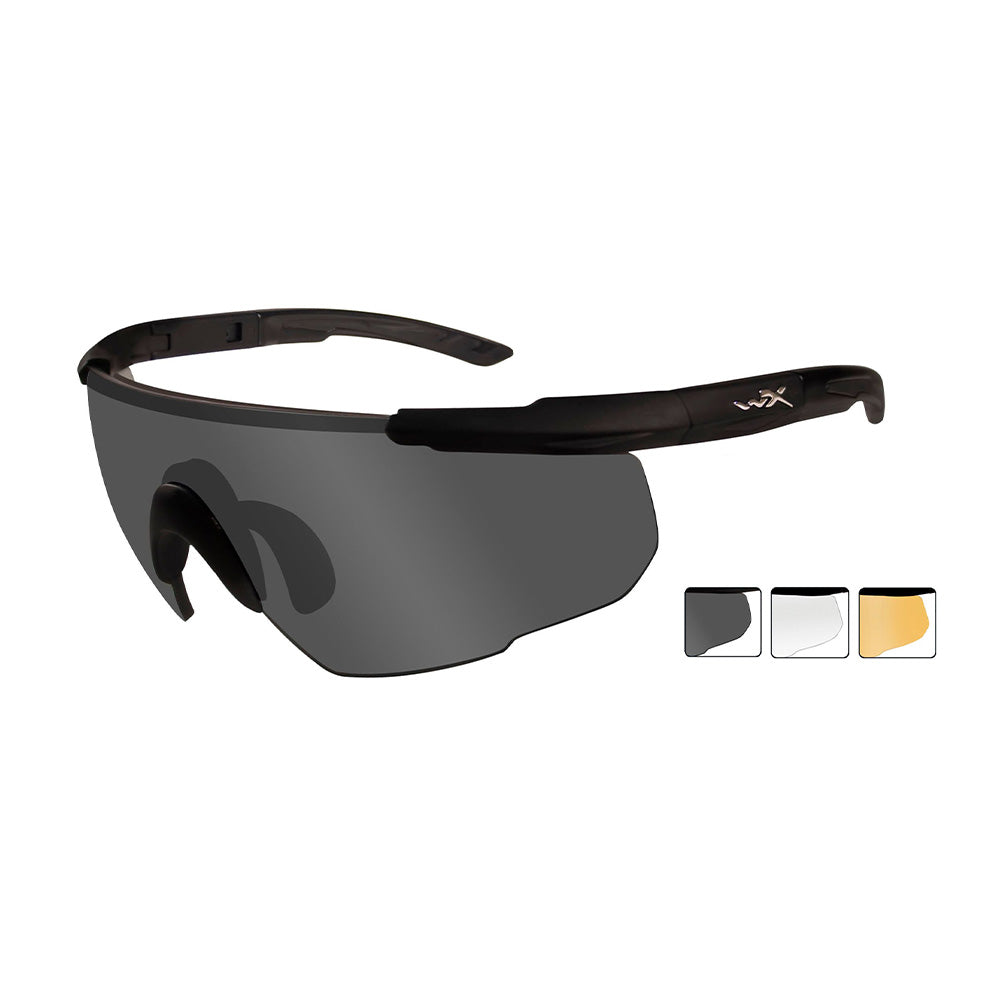Lunettes de protection balistique Saber Advanced noir écrans fumé/incolore/orange-1