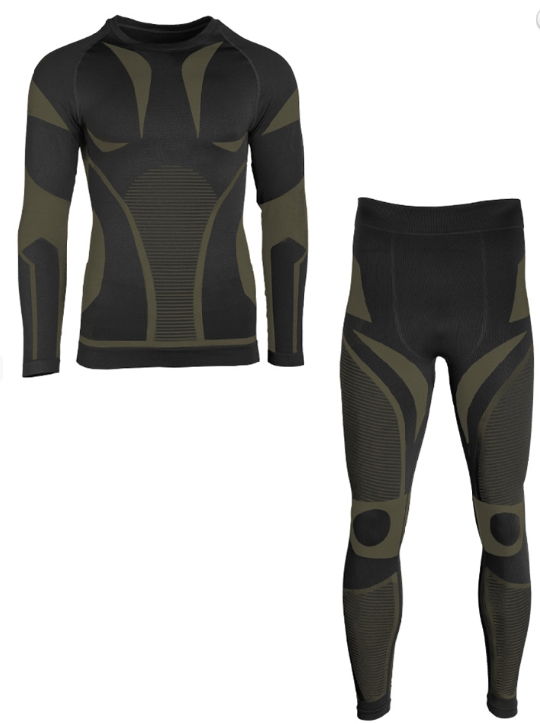 Ensemble Sous-vêtements Techniques Performance Manche Longue – Noir (Mil-Tec®)