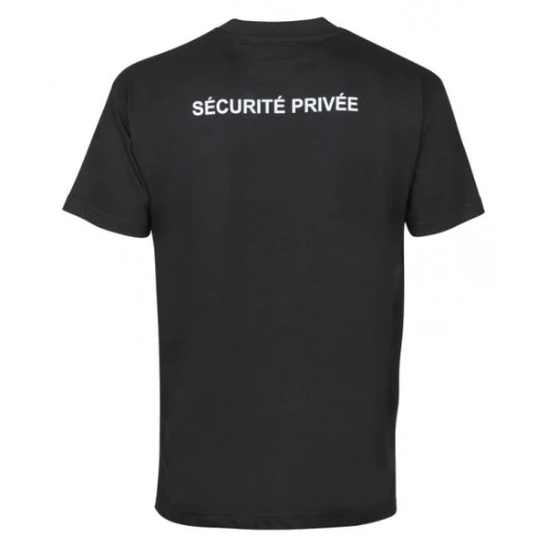 T-shirt sécurité fenêtre matricule à broder