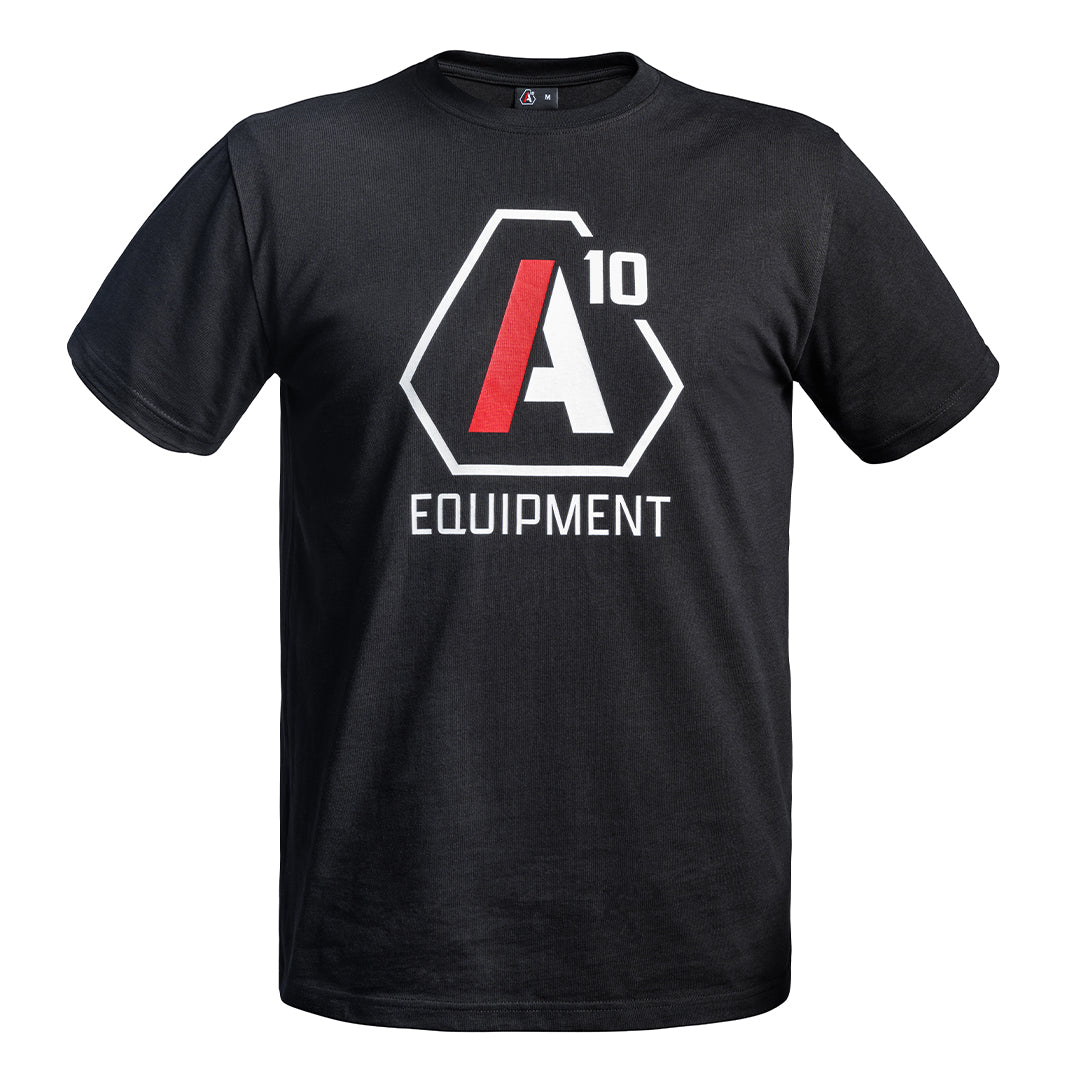 T-shirt SIGNATURE noir logo blanc/rouge-1
